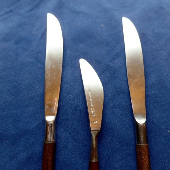 Ecko Eterna Canoe Muffin Set Of two Knives One Spreader - Picture 6 of 7
